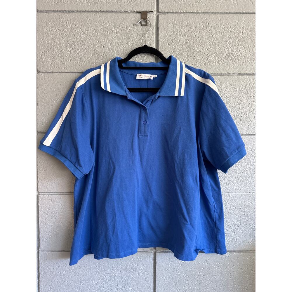 KATIENYC Katie Sturino x Stitch Fix Sporty Polo size 2X in Royal Blue